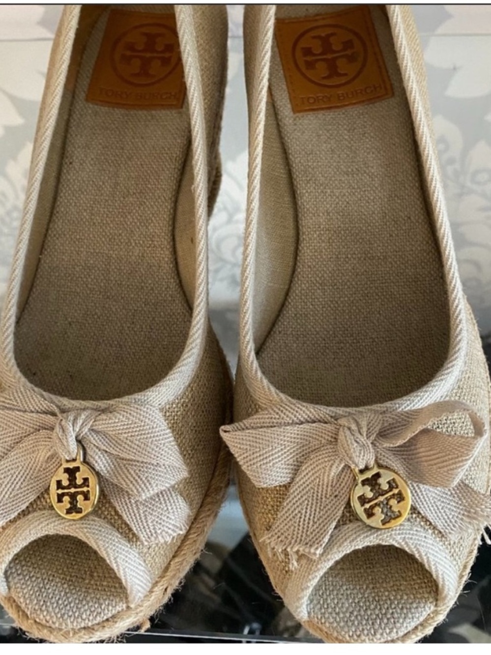 Tory Burch Wedge Espadrilles! Open Toe for Comfort